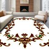 Wreath Damask with Ribbon Bow Embellishments(Brown)