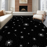 Celestial Starburst with Interlocking Constellation Motifs (Black)