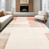 Ultra Absorbent Beige with Plush Coral Velvet and Non Slip Grip(Orange)