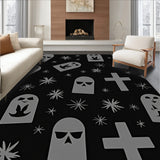 Haunted Graveyard Tombstone Halloween Novelty Accent(Black) - ODIKA