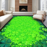 Inviting Natural Floor Accent(Green)