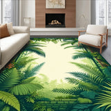 Tropical Rainforest Botanical Nature Inspired Decorative Accent(Green)