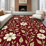 Classic Floral Vine with Botanical Garden Inspiration(Burgundy)