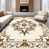 Enchanting Damask Treasure Boasting Elaborate Flourishes (Brown)