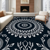 Enchanted Winter Foliage Circular Adornment(Black)