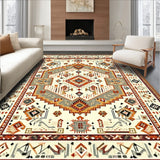Southwestern Medallion Geometric in Multi Beige Tones(Beige)