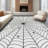 Arachnid Web Spun Decorative Tapestry(Black)