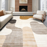 Abstract Earthy Area Neutral Modern Design(Beige)