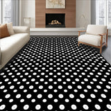 Polka Dot Motif with Scattered Circle(Black)
