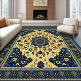 Abstract Animal Inspired Deep Blue and Gold(Blue)