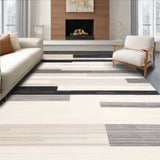 Abstract with Layered Beige Stripes and Slate Shadow Effects(Gray)