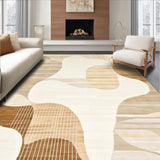 Sophisticated Area Unique Abstract Motif Perfect for Modern Homes(Beige)