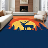 Autumn Woodland Deer Semi Circle Entrance(Orange)