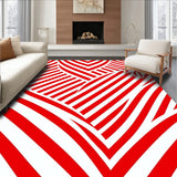 Cane Stripe Chevron Seasonal Accent(Red)