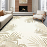 Beachside Palm Leaf Area Rug(Beige)