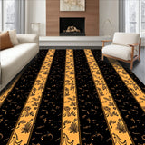 Exotic Jungle Prowler Decorative Throw Featuring Wild Cat Print(Gold)