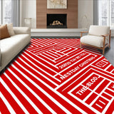 Merry Crosshatch Entrance Statement Welcoming(Red)