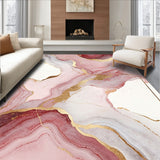 Modern Artistic Pink Gold Flow(Red)