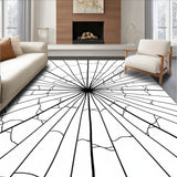 Haunted Cobweb Mystical Bathroom Floor Spooky Night Enchanted(Black)