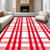 Christmas Gingham Design with Alternating Motifs(Red)