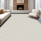 Abstract Boho Mosaic with Interlocking Waves and Faded Motifs(Beige)