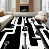 Chic Graphical Stringed Instrument Design(Black)