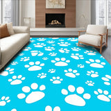 Abstract Animal Inspired Design Featuring Charming Paw Prints(Blue)