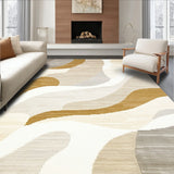 Contemporary Area Ultra Non Slip with Striking Abstract Art(Beige)