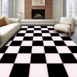 Rustic Buffalo Check Plaid with Bold Contrast Patterned Entry(Black)