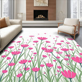 Whimsical Garden Meadow Design with Cottage Florals(Pink)