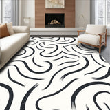 Modern Interlocking Arch Wave with Textured Design (Black) - ODIKA