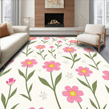 Botanical Garden Meadow Blossoms Delicate Whimsical (Pink)