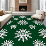 Snowflake Medallion with Winter Crystal Design(Green)