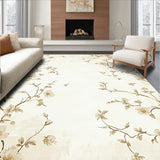 Cream Blossom With Delicate Vine For Space(Beige)