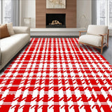 High Traffic Christmas Checkerboard Festive Season Accent(Red)