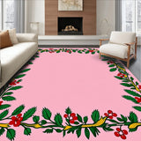 Traditional Swag Design with Festive Berry Clusters(Pink)