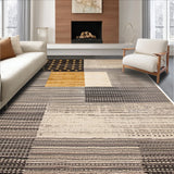Ultra Soft Area Rug, Non Slip, Stain Resistant, Washable Area Rugs for Living Room, Bedroom, Rustic Cow Print Living Room Decor(Brown)