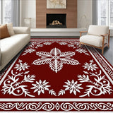 Festive Snowflake Winterland Wonderland Decorative Accent(Red)