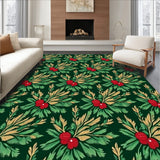 Festive Pine Branch Tapestry Style Decorative(Green)