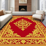 Damask Flourish Vintage Inspired Elegant Statement Accent(Red)
