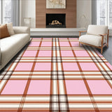 Plaid Accent with Timeless Crosshatch Design(Pink)