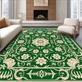 Enchanted Garden Elegant Blooms Symmetrical Nature Inspired Design(Green)