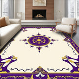 Motif with Interlocking Scrollwork and Petal Detailing(Purple)