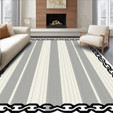 Lighthouse Beacon Stripes with Harbor Chain Links(Gray)