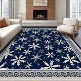 Winter Wonderland Starry Sky Decorative Throw(Blue)
