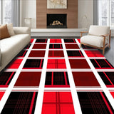 Traditional Lumberjack Plaid with Defined Blocky(Red)