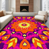 Kaleidoscope Burst Bright Holiday Throw(Orange)