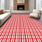 Holiday Gingham Lattice Celebration Tapestry(Red)