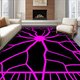 Interlocking Arachnid Web Motif with Vivid Gothic Accents(Black)