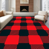 Lumberjack Check Area with Bold Checkered Design(Red)